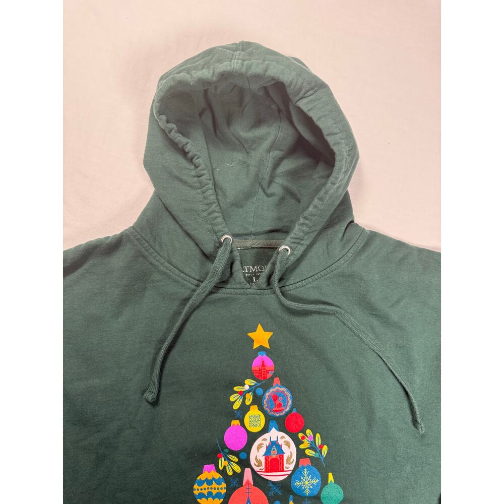 BILTMORE Christmas Hoodie Green Adult Size LARGE Tree Ornaments - Picture 5 of 9